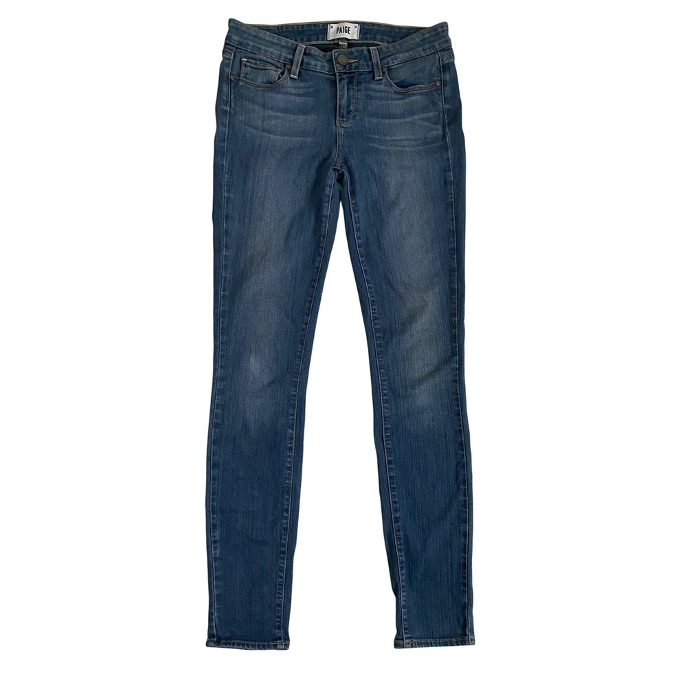 Paige Verdugo Ultra Skinny Jeans Tristan Blue Mid Rise Denim W2225 Womens 26